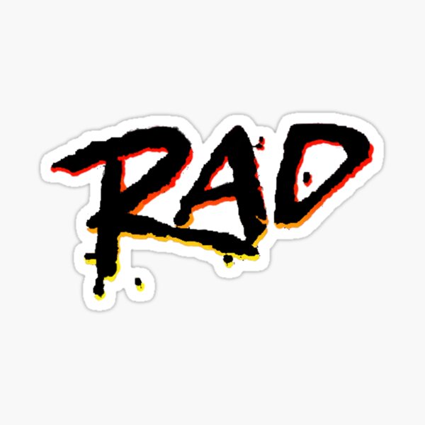 RAD 1980's BMX MOVIE Sticker