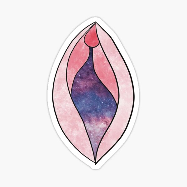 galaxy vulva Sticker