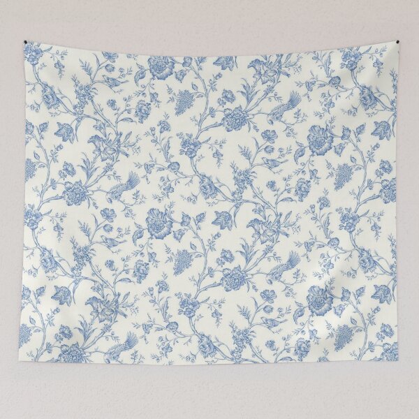 Item preview, Blue Bird Toile designed and sold by Kristina  Sale.