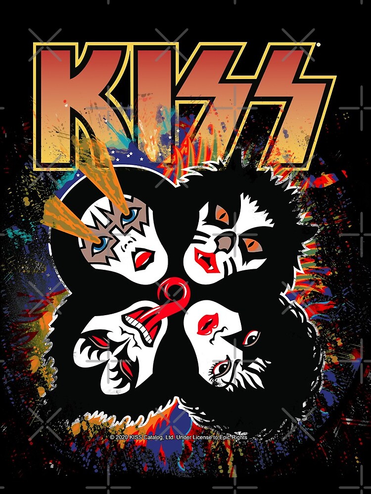 Thumbnail 3 of 3, Drawstring Bag, KISS ® the Band - Rock and Roll Over Splash Logo designed and sold by musmus76.