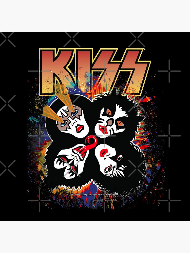 Thumbnail 4 of 4, Pillow, KISS ® the Band - Rock and Roll Over Splash Logo designed and sold by musmus76.