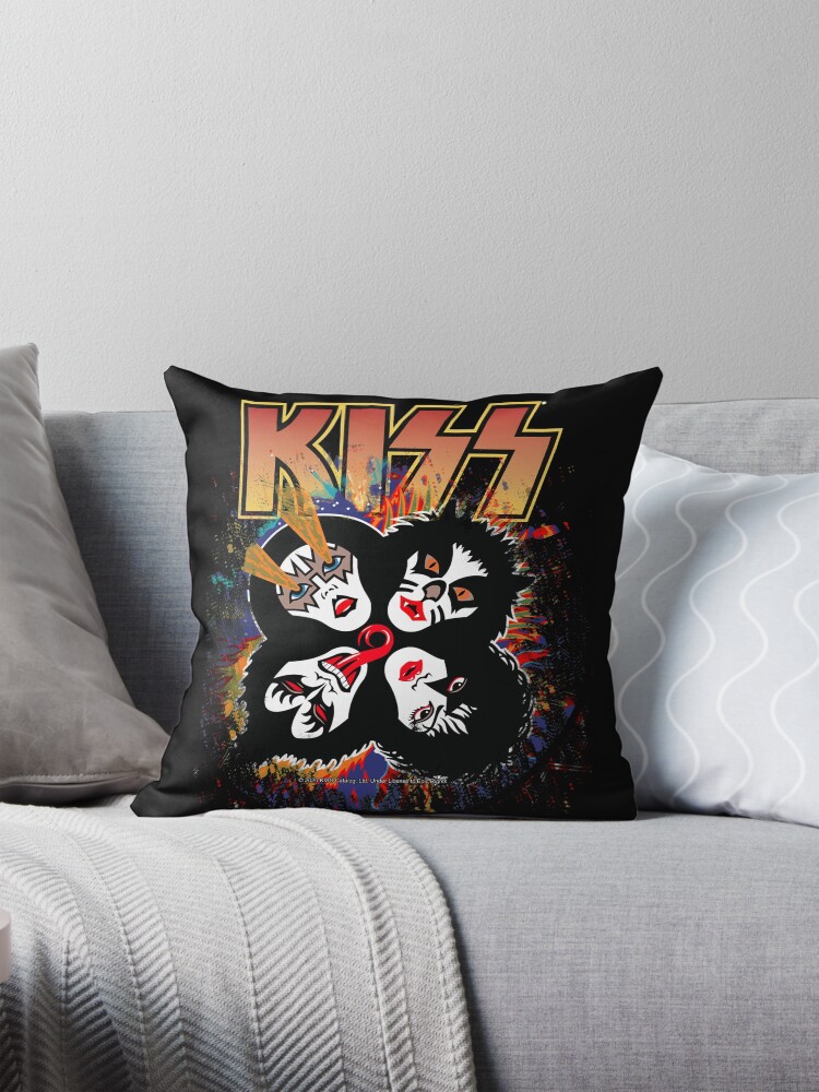 Thumbnail 1 of 4, Pillow, KISS ® the Band - Rock and Roll Over Splash Logo designed and sold by musmus76.