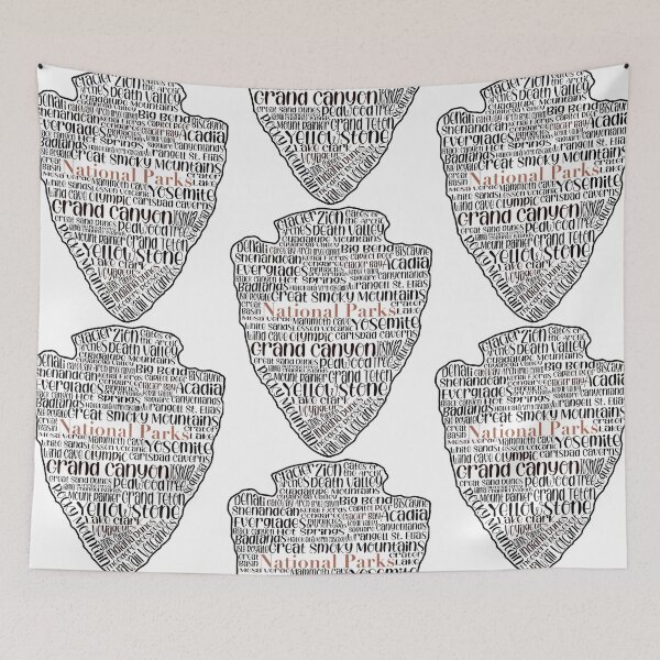 Item preview, National parks list designed and sold by Mgkdesigns01.