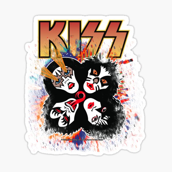 Pegatinas KISS - rock & roll over