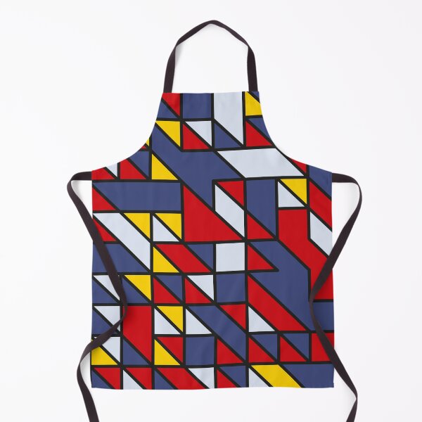 Artikelvorschau, Abstract geometric pattern with triangles in black, blue, red, white and yellow entworfen und verkauft von acidmit.