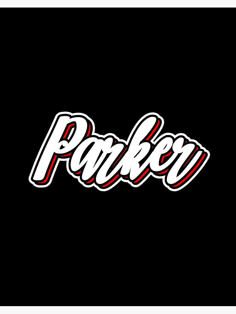 Parker first name - hand lettering design Art Board Print by