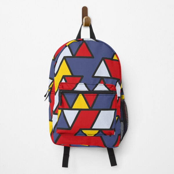 Artikelvorschau, Abstract geometric pattern with red, yellow, blue and white triangles entworfen und verkauft von acidmit.