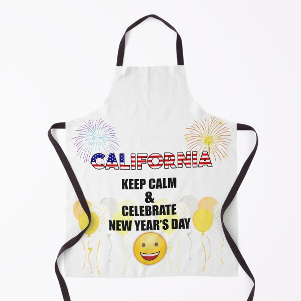 Item preview, California Keep Calm & Celebrate New Year Day | California Edition designed and sold by BestBash.