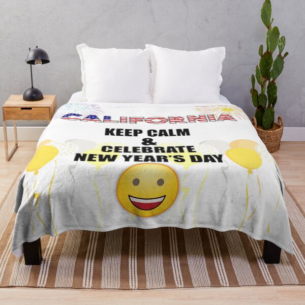 Item preview, California Keep Calm & Celebrate New Year Day | California Edition designed and sold by BestBash.