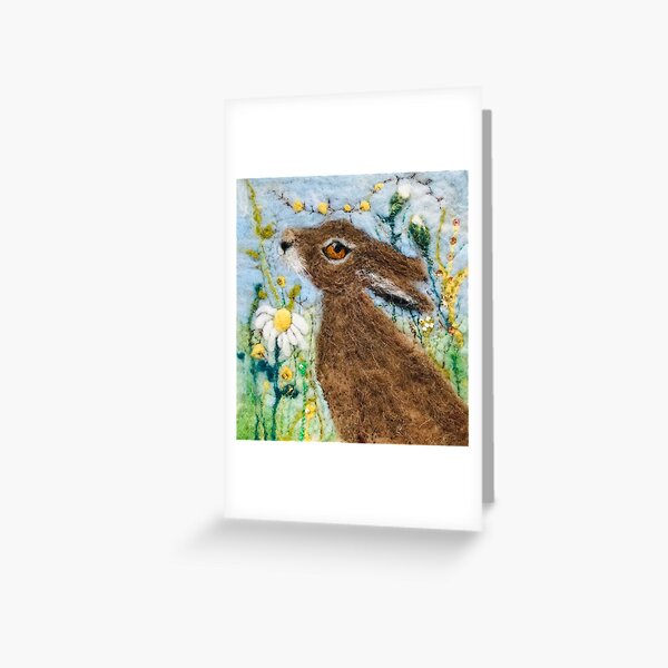 Spring hare Greeting Card