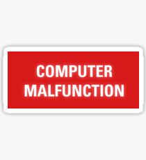 2001 A Space Odyssey - HAL 9000 Computer Malfunction Sticker