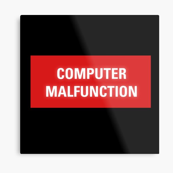 2001 A Space Odyssey - HAL 9000 Computer Malfunction Metal Print