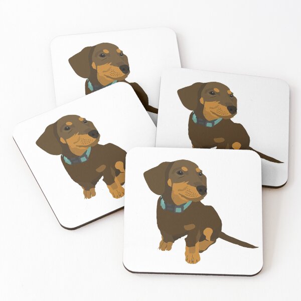 Artikelvorschau, Brown und Tan Daschund entworfen und verkauft von ByPeony.