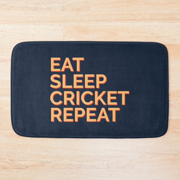 Item preview, Eat Sleep Cricket Repeat Sports Athlete Retro designed and sold by Sour Soul.