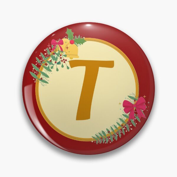 Item preview, Christmas initial Monogram letter T designed and sold by crikz.