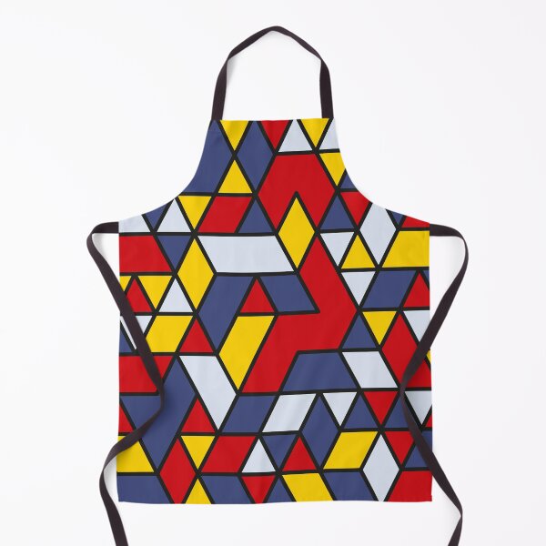 Artikelvorschau, Geometric abstract pattern with red, yellow, blue and white triangles entworfen und verkauft von acidmit.