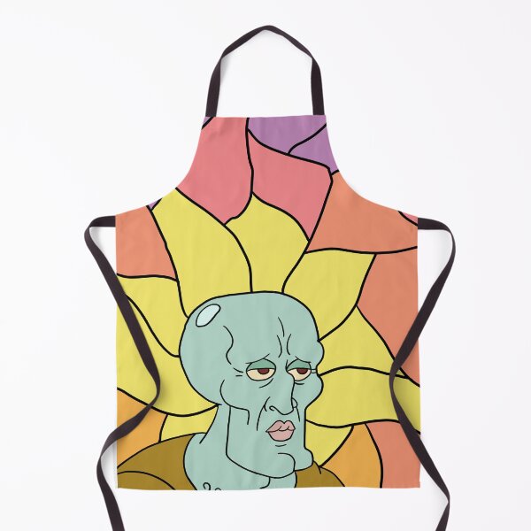 Item preview, Handsome squidward stained glass  designed and sold by laneyzany.