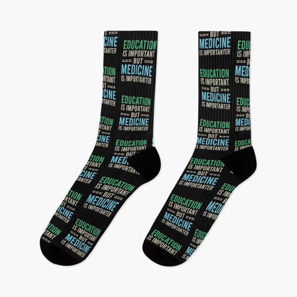 Item preview, Education Is Important But Medicine Is Importanter, Cute Funny Gift Idea For Doctor  designed and sold by awesomedraw.