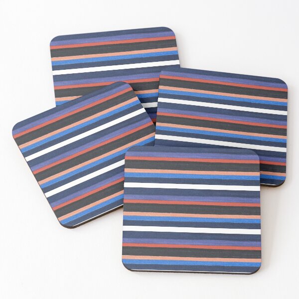 Item preview, Darks Striped (Red, Blue, Navy, Black, White, Periwinkle) designed and sold by BelindaFuller.