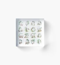 1916 commemorative print: 16 leaders square Acrylic Block