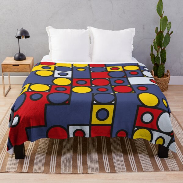 Artikelvorschau, Abstract pattern with circles in blue, red, yellow, black and white colors entworfen und verkauft von acidmit.