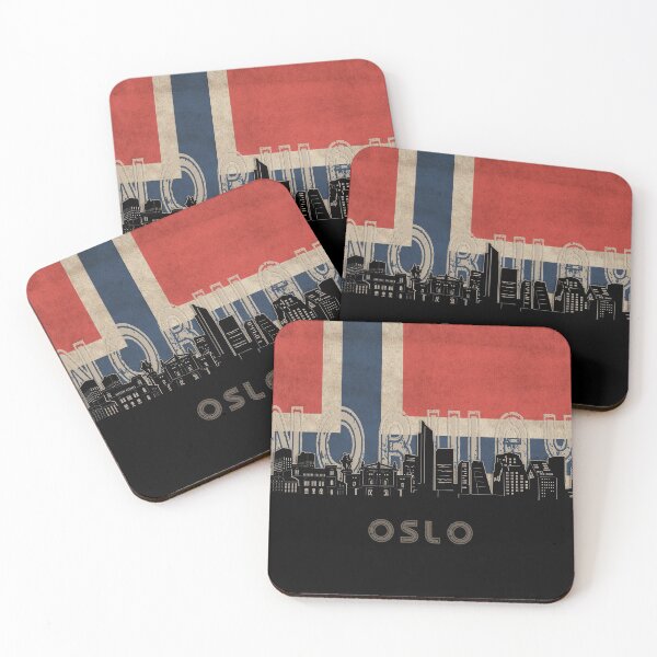 Item preview, oslo skyline flag designed and sold by BekimART2.