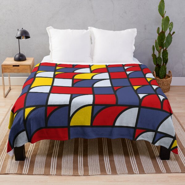 Artikelvorschau, Abstract pattern with circle parts in blue, red, yellow, black and white colors entworfen und verkauft von acidmit.
