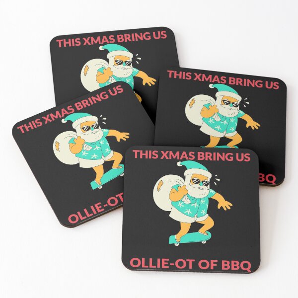 Item preview, Santa Skater Xmas OLLIE OT OF BBQ  designed and sold by AndApArt.