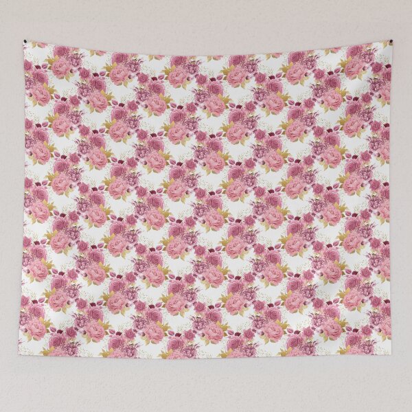 Item preview,  Pink and gold floral digital graphic designed and sold by Openspace2020.