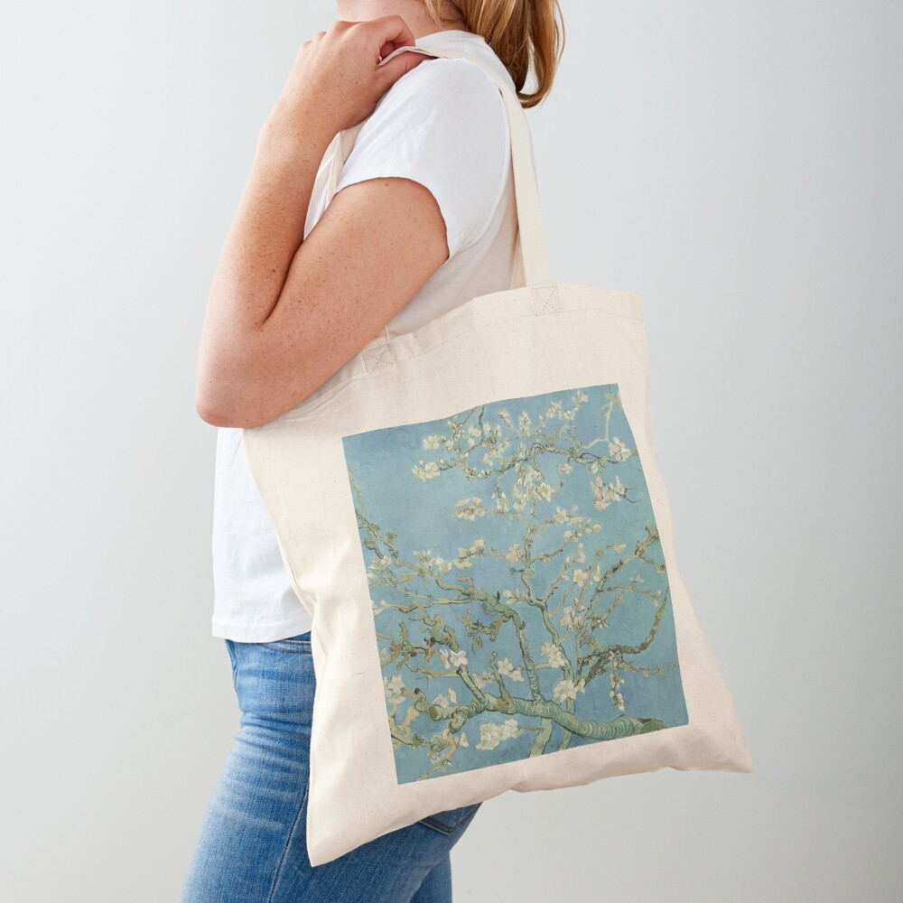 Almond Blossom Van Gogh Flower Tote Bag - Teeholly