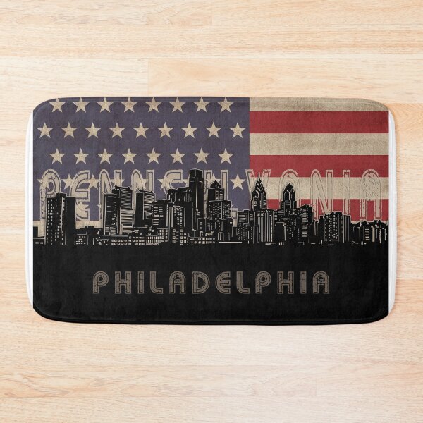 Item preview, philadelphia skyline flag designed and sold by BekimART2.