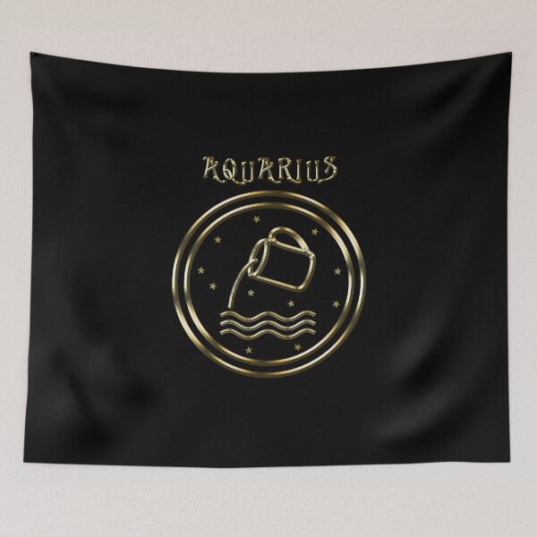 Item preview,    Zodiac sign golden Aquarius designed and sold by Galina Kostyaeva.