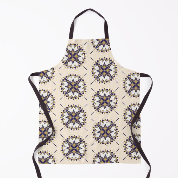 Item preview, Modern blue and gold mandala pattern designed and sold by Metwalli.