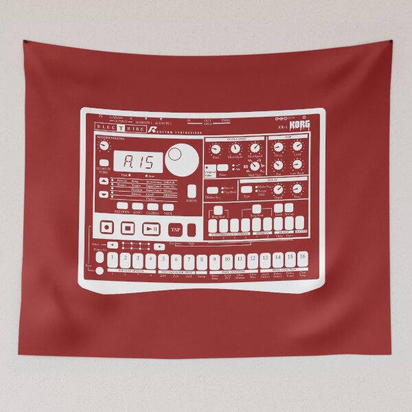 Item preview, The legendery Rhythem Syntesizer ER1 for dark shirts designed and sold by nukem-empire.