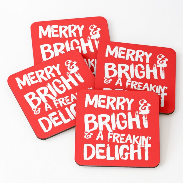 Item preview, Merry & Bright & A Freakin' Delight - Christmas Holiday designed and sold by Seaglassgirl.
