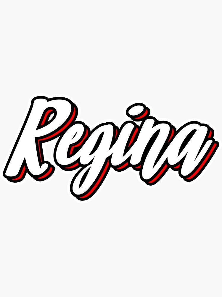 regina-first-name-hand-lettering-design-sticker-by-sulies-redbubble