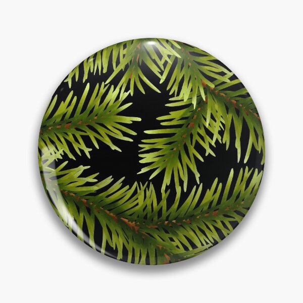 Item preview, Evergreen Branches Pattern - Black designed and sold by Kraina.