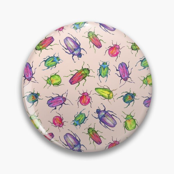 Item preview, Brightly Colored Watercolor Beetles designed and sold by Laura Jane Kirton.