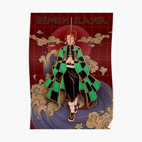 Tanjirou Enamel Pin Poster Poster