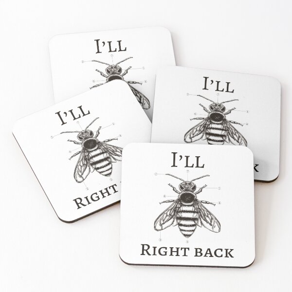 Item preview, I'll Be Right Back designed and sold by RiseandShineTee.