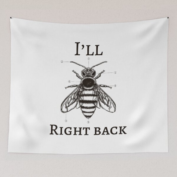 Item preview, I'll Be Right Back designed and sold by RiseandShineTee.