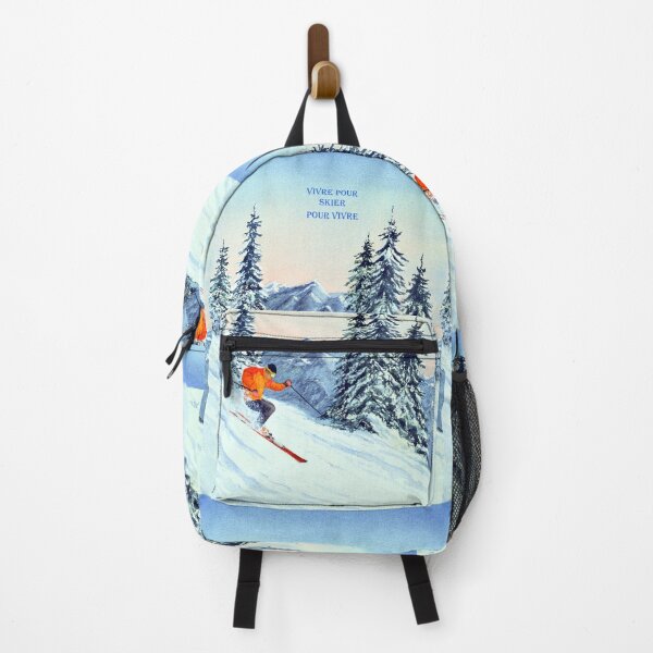 Item preview, VIVRE POUR SKIER POUR VIVRE - Skiing The clear Leader with French banner designed and sold by William Holkham.