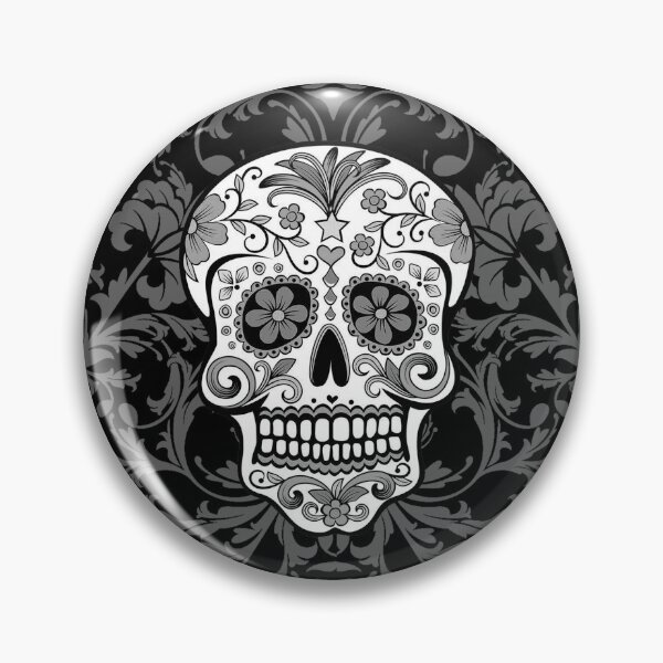 Item preview, Skull, flowers, ornament designed and sold by 1001karte.