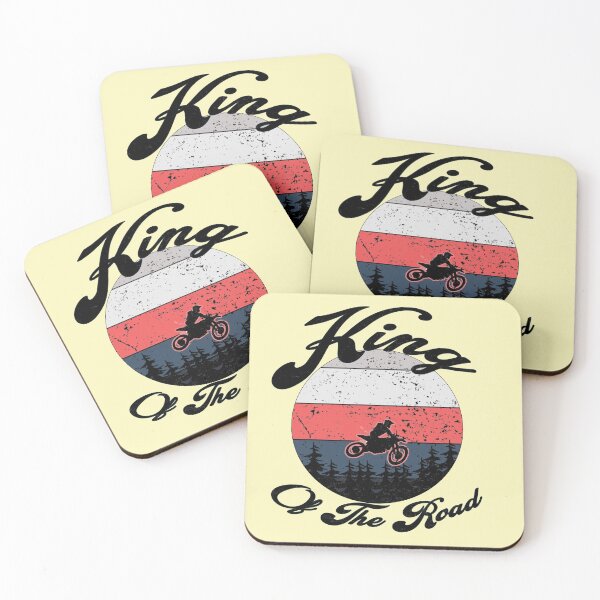 Item preview, Retro Vintage King Of The Road, Geek Motorcyclists Gift Idea  designed and sold by tawscolors.