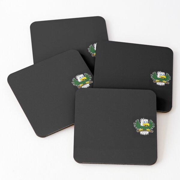 Item preview, Eagle Mascot Green Yellow and White Black Background designed and sold by kissmyhoneycomb.
