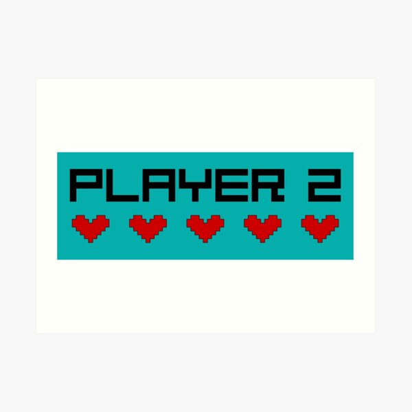 Player 2 Sticker for Sale by toodystark
