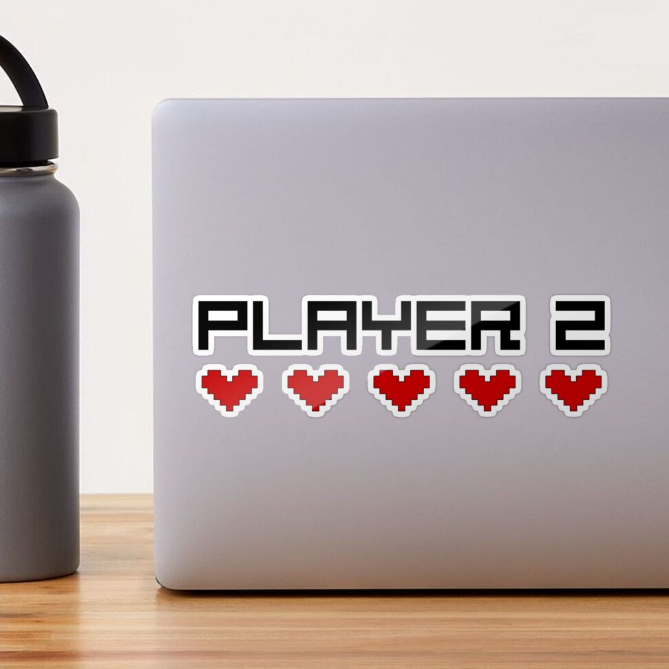 Player 2 Sticker for Sale by toodystark