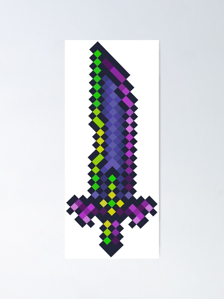 Terraria Pixel Art Schwert Poster Von Retrust Redbubble