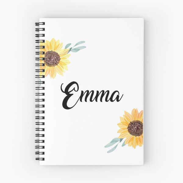 Artikelvorschau, Nenne Emma mit Sonnenblumen entworfen und verkauft von Just  Names.