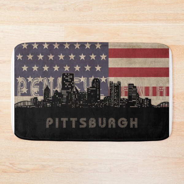 Item preview, pittsburgh skyline flag designed and sold by BekimART2.